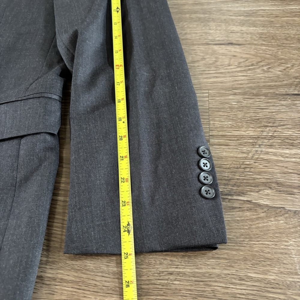 Brooks Brothers 1818 Regent Fit 42R Charcoal Gray 100% Wool Blazer Made in Italy - Picture 2 of 8